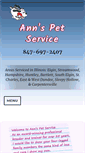 Mobile Screenshot of annspetservice.com