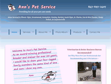 Tablet Screenshot of annspetservice.com